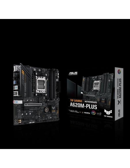 Asus placa base tuf gaming a620m-plus am5 m-atx md ryzen 3, amd ryzen 5, amd ryzen 7, amd ryzen 9 7th gen- 4xddr5 - hdmi- 2x