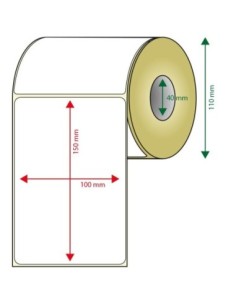 Approx Rollo Etiquetas Adhesivas Termicas 100mm x 150mm