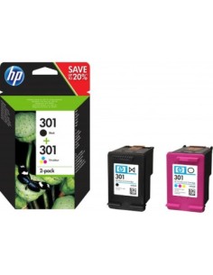 Hp Cartucho N9j72ae Kit Color Y Negro N  301