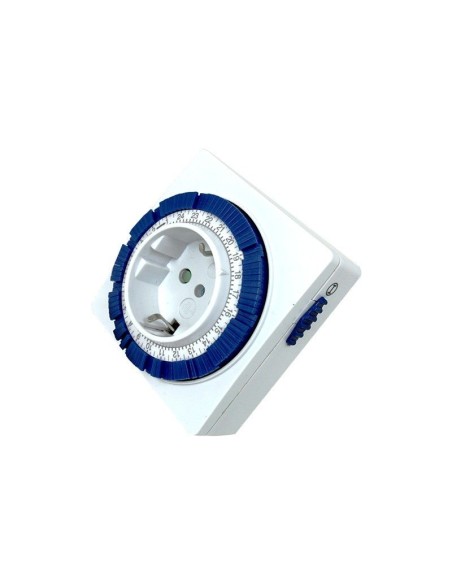 Programador Analogico Compacto 24 Horas Blanco Silver