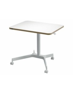 Leitz mesa ergo blanca regulable en altura neumatica / tablero 80x60