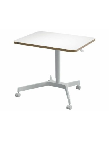 Leitz mesa ergo blanca regulable en altura neumatica / tablero 80x60