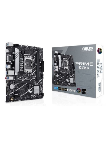 Asus placa base prime b760m-k m-atx lga1700 gen 14. -13. 12. - 2xddr5 - 1 x vga - 1 x hdmi - 2 x m.2 -4 x sata - matx