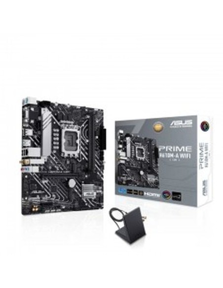 Asus placa base prime h610m-a wifi lga1700 intel,1700,h610,2,ddr5,64,vga+hdmi+dp,4sata3+2m.2,3usb2.0,1gblan+wifi5+bt5.0,matx