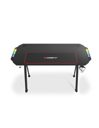Drift mesa gaming drift dz175 rgb soporte auriculares y bebida / alfombrilla/ 120x60cm