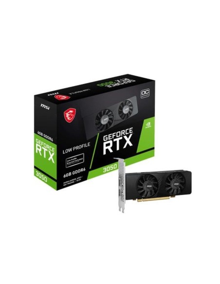 Msi tarjeta grafica rtx 3050 lp 6gb oc 6 gb, gddr6, 96 bit, 7680 x 4320 pixeles, pci express x8 4.0