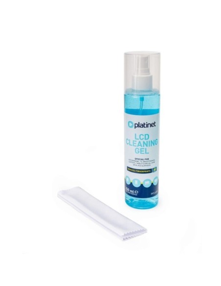 Platinet Gel Limpiador Lcd 250ml + Microfibra 15x15cm