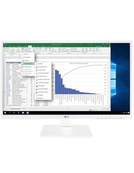 Lg monitor 24bk55yp-w 23.8 fhd ips blanco dp - hdmi - dvi - 5ms - multimedia- regulable en altura