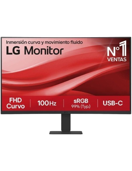Lg monitor curvo 27u421a-b 27 negro hdmi - usb-c - 5ms - vesa