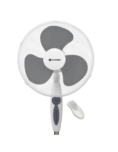 Platinet Ventilador Prsf16g De Pie Con Mando A Distancia Gris