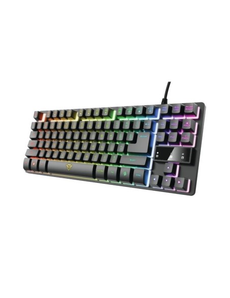 Trust teclado gaming gxt 833 thado metalico
