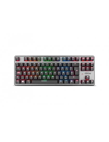 Krom teclado compacto gaming kernel tkl mecanico rgb