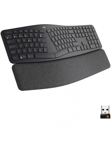 Logitech teclado ergonomico k860 inalambrico negro usb - bluetooth