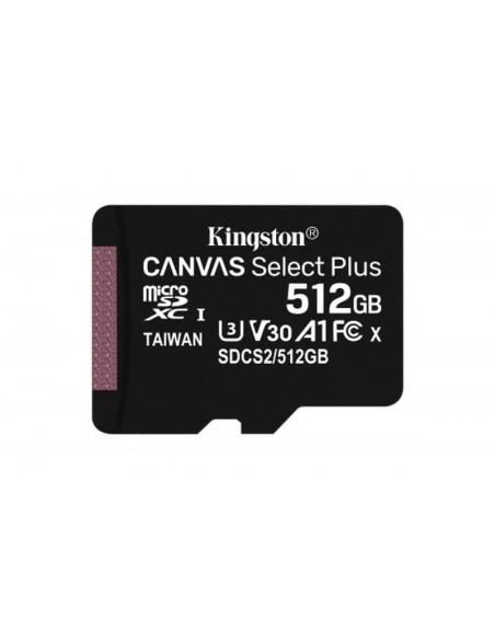Kingston Micro Sd Canvas Select Plus 512gb Sdcs2-512gb Uhs-I Cl10 +Adapt