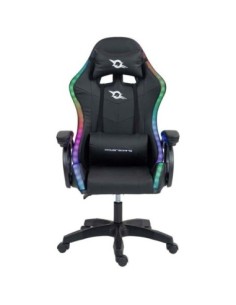 Powergaming silla gaming led rgb negro incluye cojines cervical y lumbar