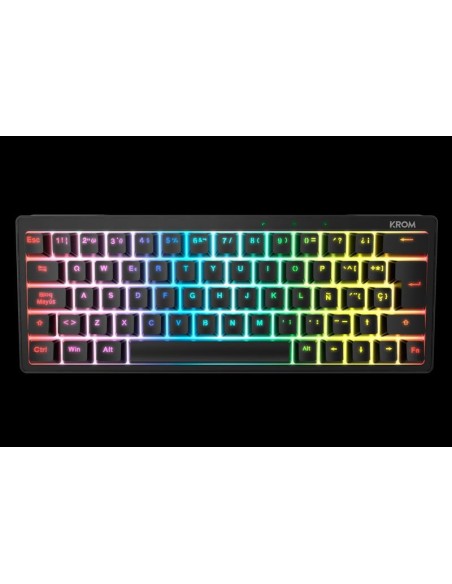 Krom teclado gaming kreator rgb hot-swap mini teclado