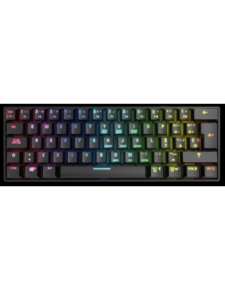 Krom teclado gaming rgb mini bt kluster wireless bluetooth 5.0- usb - rgb - mecanico