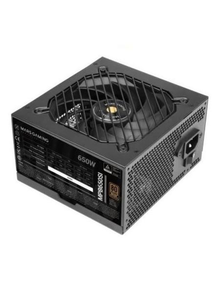 Mars gaming fuente de alimentacion mpb650si 650w 80plus bronze ventilador 12cm