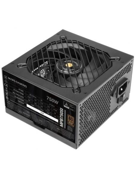 Mars gaming fuente de alimentacion mpb750si 750w 80 plus bronze ventilador 12cm