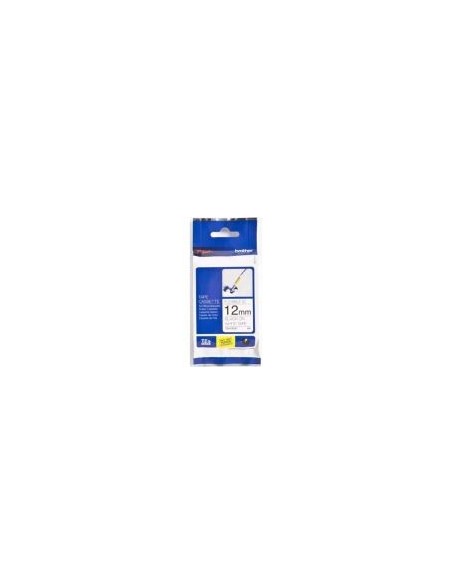 Brother Cinta Laminada Flexible Tzefx-231 12mm Texto Negro Sobre Fondo Blanco 12mm X 8m