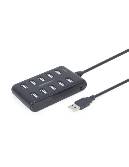 Gembird Hub Usb 2.0 10 Puertos Negro