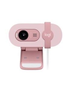 Logitech webcam brio 100 rosa full hd usb