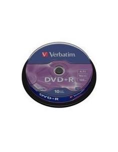 Verbatim Dvd+R 4.7gb 16x 120min Bote 10