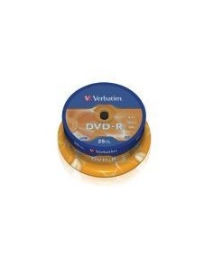 Verbatim Dvd-R 4.7gb 16x 120min Bote 25