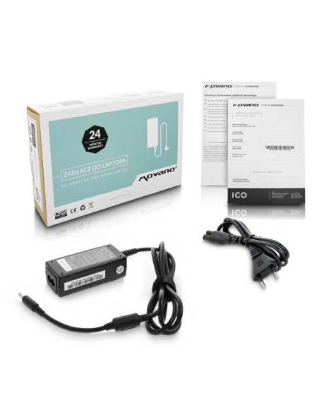 Cargador para portátil dell 45w 19.5v 2.31a 4.5 mm x 3.0 mm movano