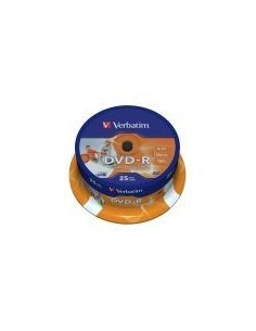 Verbatim Dvd-R Printable 4.7gb 16x 120min Bote 25