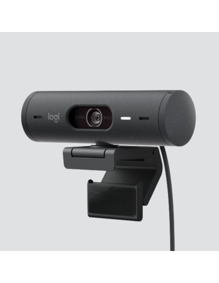 Logitech webcam brio 500 grafito full usb-c