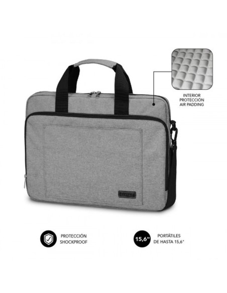 Subblim maletín air padding laptop bag 15,6 grey