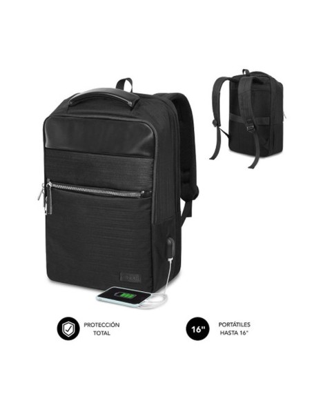 Subblim mochila antitheft backpack 16negra negocios business v2