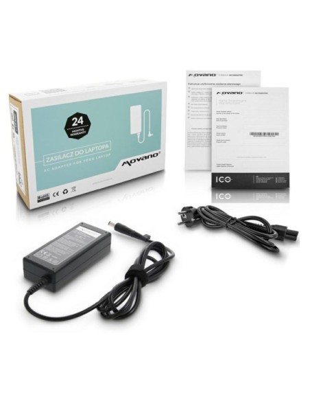 Cargador para portátil hp 65w 19.5v 3.33a 7.4 mm x 5.0 mm pin central movano