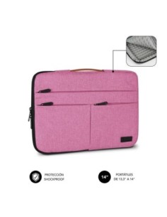 Subblim funda air padding 360 sleeve 13.3-14 rosa