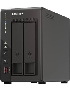 Qnap nas de 2 bahias y 8gb ram intel celeron j6412 4 núcleos 2ghz (hasta 2.6ghz)