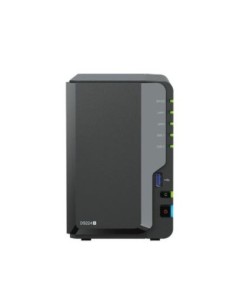 Synology nas ds224+ 2 bahias ethernet j4125 negro 3.5-2.5- 2gb ddr4
