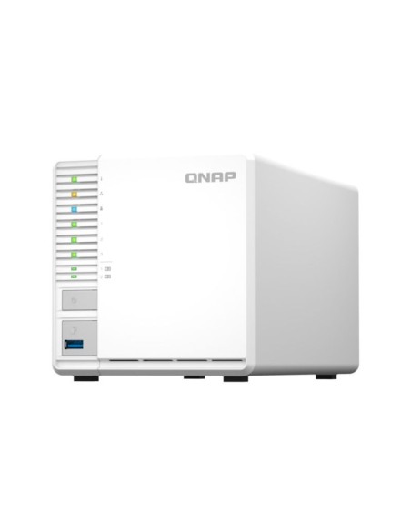 Qnap nas de 3 bahias y 8gb ram ts-364-8g nas 2,5gbe raid 5 de alto rendimiento con 3 bahías y almacenamiento en caché ssd m.2