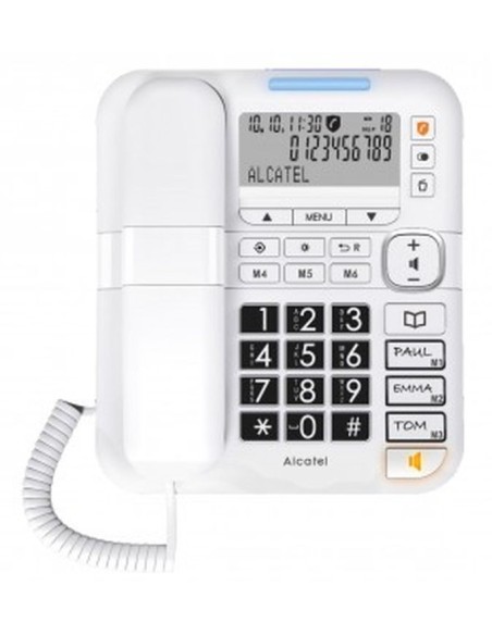 Alcatel telefono fijo compacto tmax70 blanco