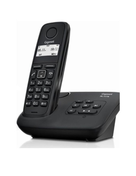 Gigaset telefono inalambrico al117 negro con contestador