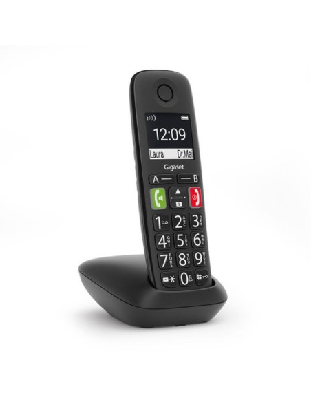 Gigaset telefono inalambrico dect e290 teclas grandes negro