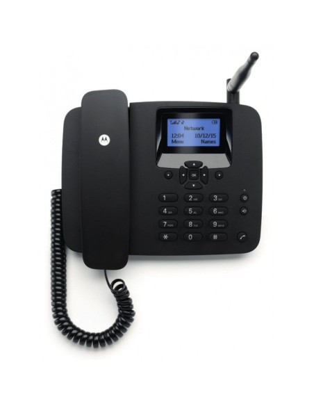 Motorola telefono fijo fw200l gsm con sim negro