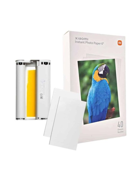 Xiaomi pack 40 unidades papel fotográfico xiaomi instant photo 1s 3/ 40 hojas