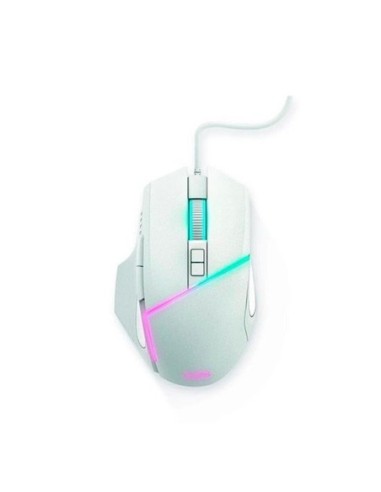 Energy sistem raton optico gaming esg m2 sniper-nija blanco 6400dpi/8 botones/usb/led rgb/xbox/ps4/pc