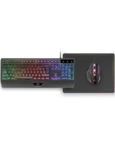 Mars gaming pack mcp124 teclado h-mech + raton + alfombrilla