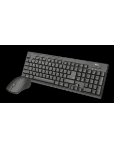 Trust teclado y raton inalambrico ziva negro