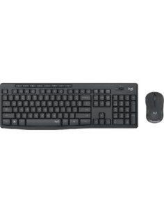 Logitech teclado y raton inalambrico silent mk295 grafito
