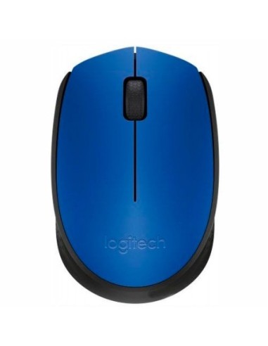 Logitech raton inalambrico m171 azul/negro
