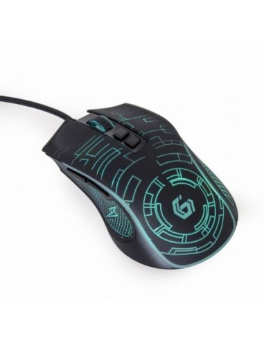 Gembird raton gaming cableado usb led negro