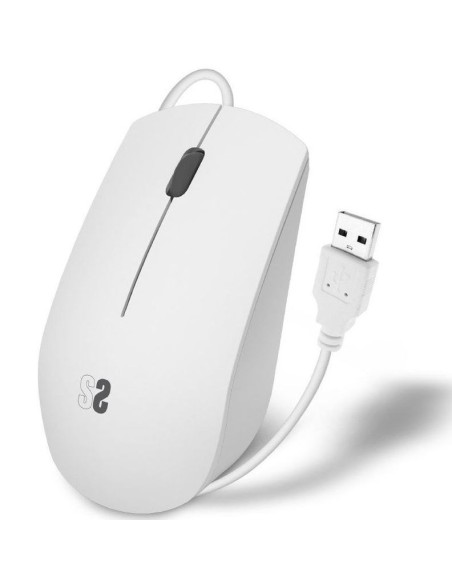 Subblim raton business silencioso- hasta 1200 dpi- blanco